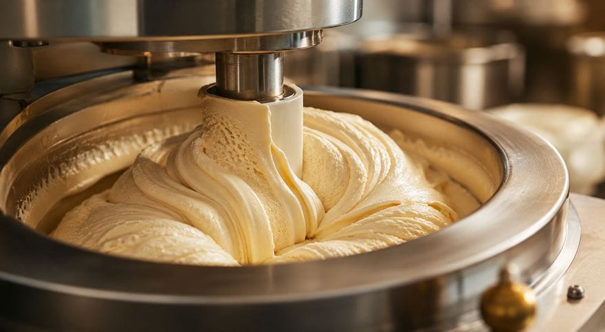 Slow churn production line